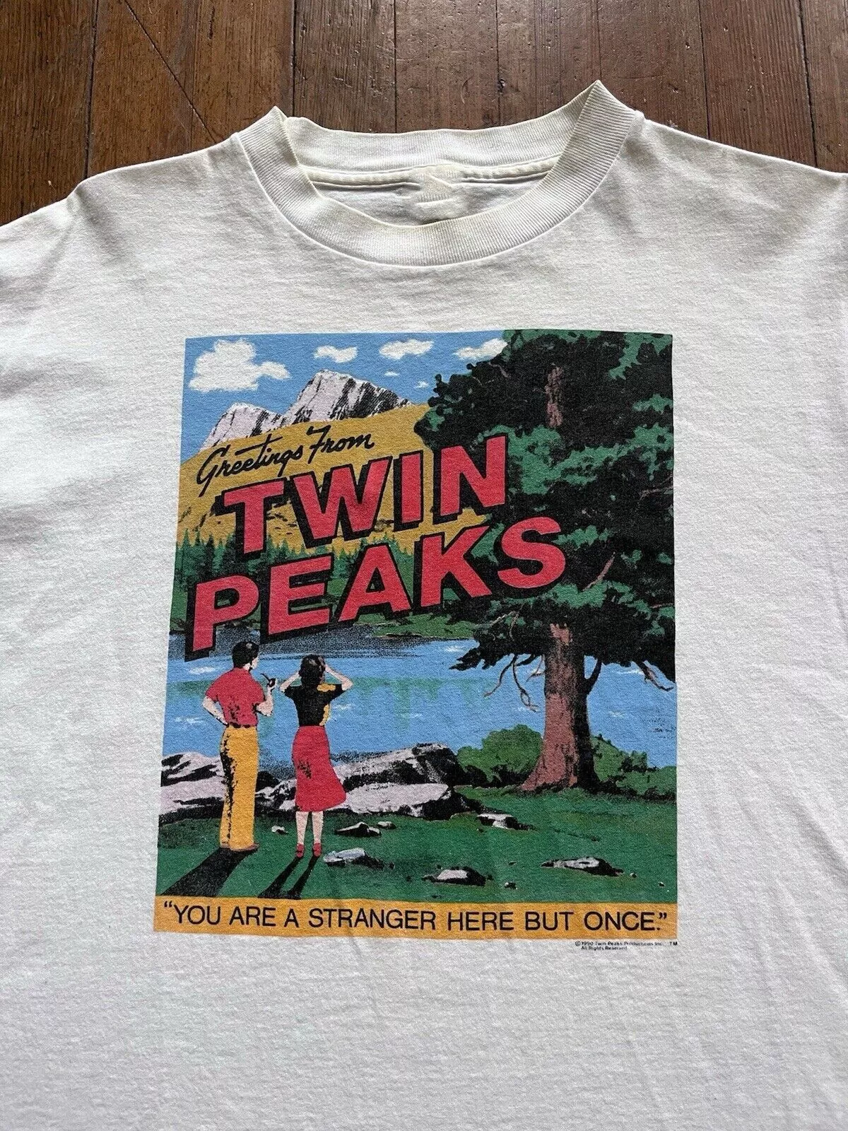 David Lynch オフィシャルTシャツ twin peaks Twin Peaks David Lynch you are a stranger here T Shirt Full