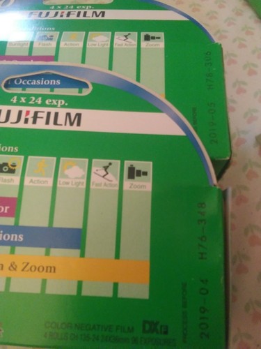 2-Fuji Superia X-TRA ISO 400 35mm Film 4-24 Ct Ea Expiration 4/19&5/19