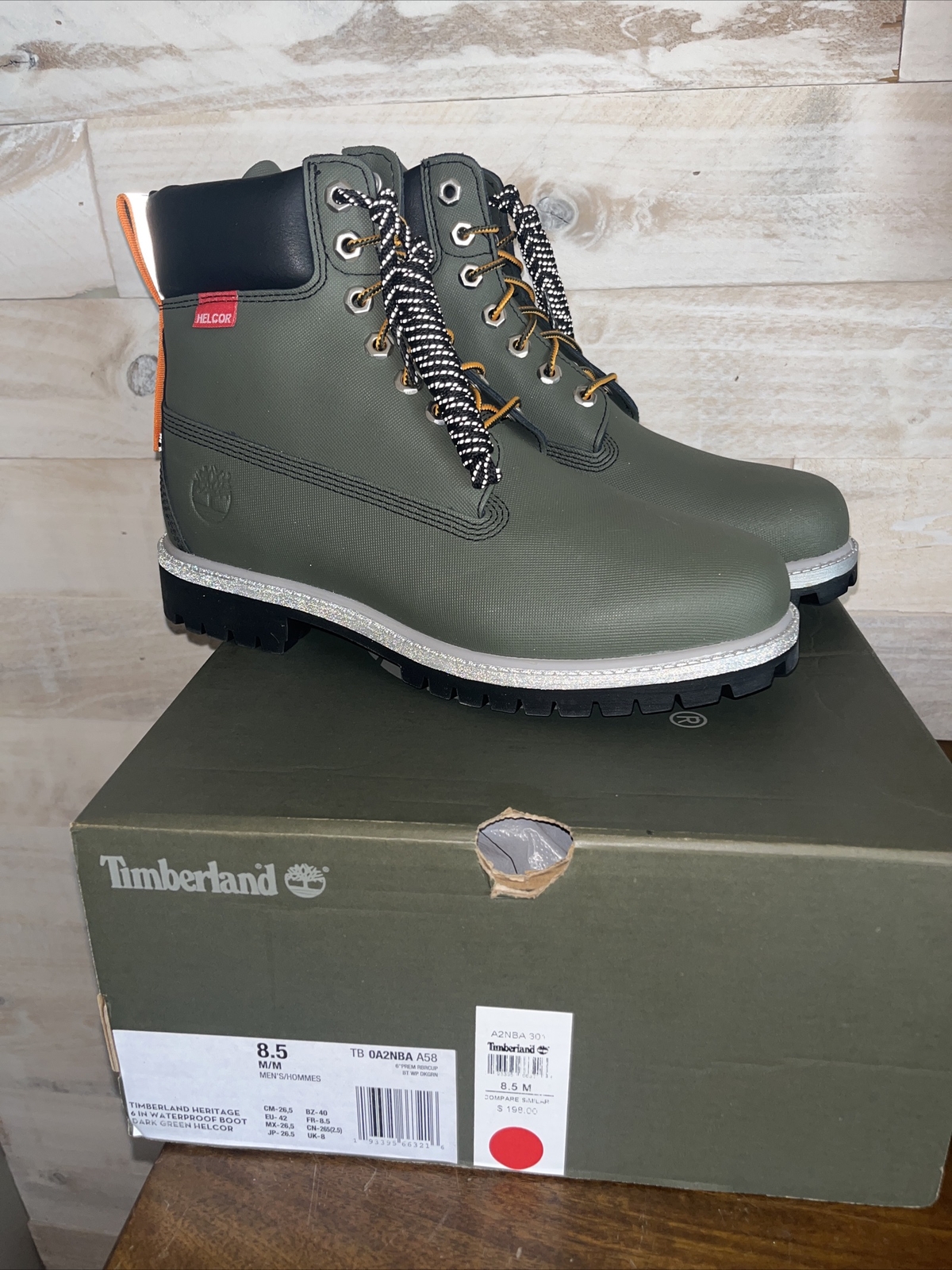 Ботинки Timberland Men's 6-Inch Heritage Waterproof Boots - Helcor Green -  size 8.5 -NIB: купить с доставкой из США, цена 20 499 руб - (165478074110)