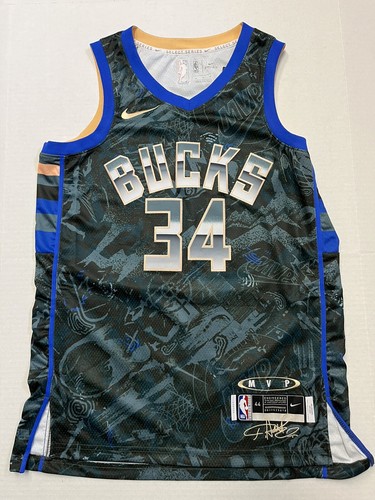Nike Giannis Antetokounmpo Milwaukee Bucks NBA Select Series MVP Jersey MEDIUM