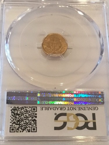 $1G One Dollar Gold Piece 1849 Open Wreath AU