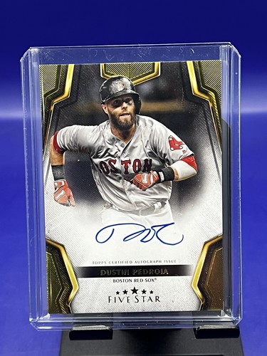 スポーツ選手 Dustin Pedroia 1/1 Autograph Patch On-Card Auto # to 1 - Dustin Pedroia - 2021 MLB TOPPS