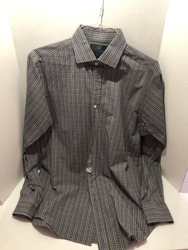 Vtg Polo Ralph Lauren Regent Classic Fit Purple Dress Shirt Men Large 16