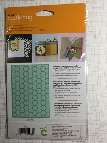 Stampin' Up! Retired -  Honeycomb - EMBOSSING FOLDER - Big Shot