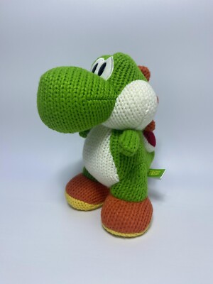 Mega Yarn Yoshi Amiibo Plush Nintendo Woolley World