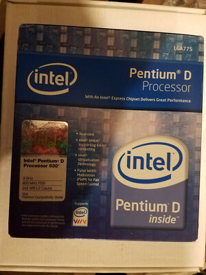 Intel Pentium D 930+ 4 MB L2 Cache 3.0 GHz LGA 775 CPU BX80553930 SL94R
