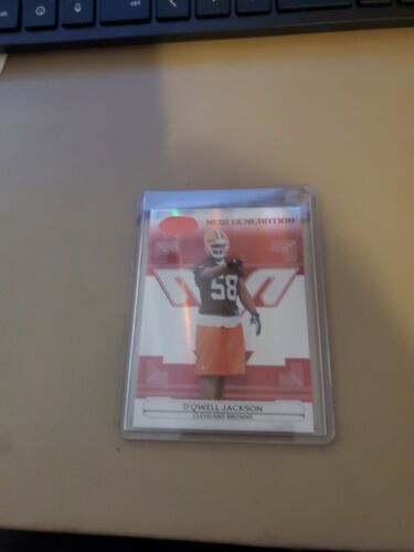 2006 D'QWELL JACKSON LEAF CERTIFIED MATERIALS ROOKIE CARD CLEVELAND 069/100 .. rookie card picture