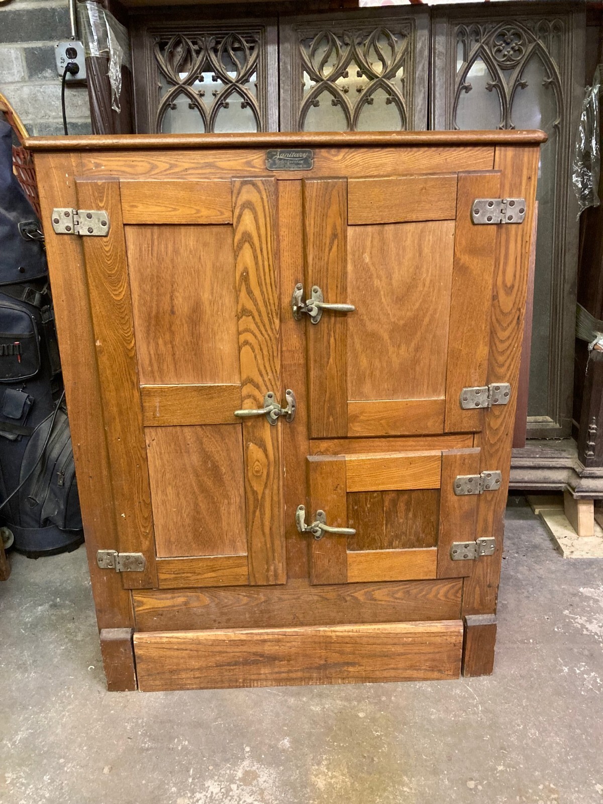 アンティーク アイスボックス antique/vintage ice box refrigerator