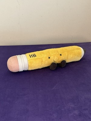 Jellycat Amuseable LARGE Pencil BNWOT Original Vivid Yellow Pencil cm.40 Retired