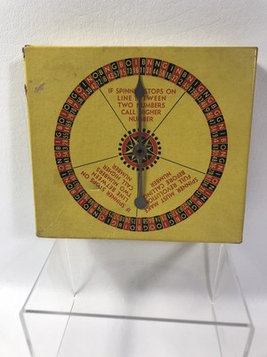 1941 Pocket Bingo Set E.S. Lowe Includes Spinner And 21 Vintage Bingo Cards