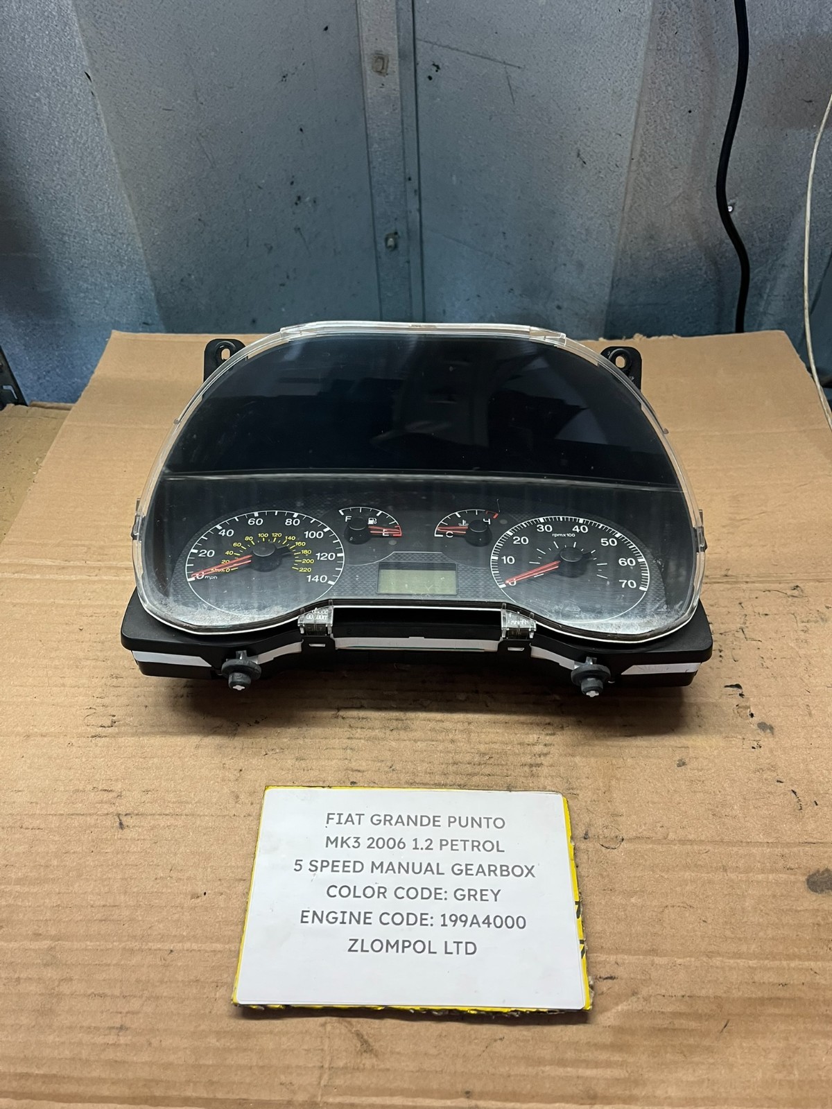Fiat Grande Punto Mk3 2006 1.2 Petrol - Instrument Cluster 51718551