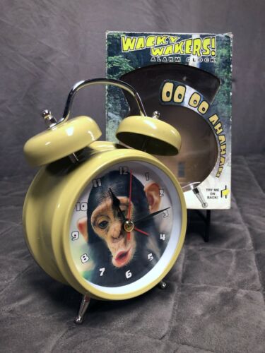 Mark Feldstein Wacky Wakers Chimp Monkey Alarm Clock Tested / Working