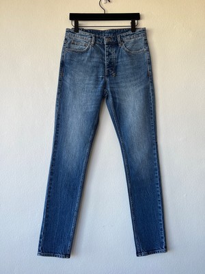 new Ksubi mens denim jean 32 small medium chitch blue mid plain no rips