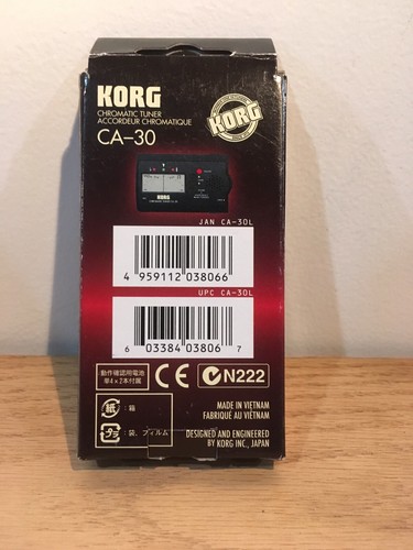 Korg Chromatic Tuner CA-30, all instruments