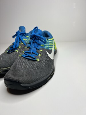Nike Metcon DSX Flyknit Training Shoes Mens Sz 12- 852930-400 Gray Blue Volt