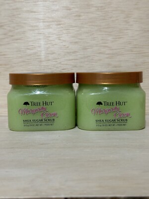 2-Tree Hut Margarita Citron Shea Sugar Scrub Citrus Lime Agave Extract 18 oz