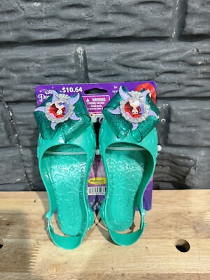 Disney Princess Ariel Costume Shoes By Disguise, Size 11/12 Medium NEW