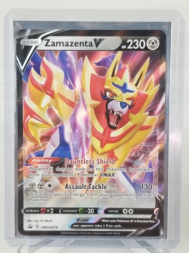 Zamazenta V Basic Hp 230 Metal Holo #SWSH019 Pokemon 2020