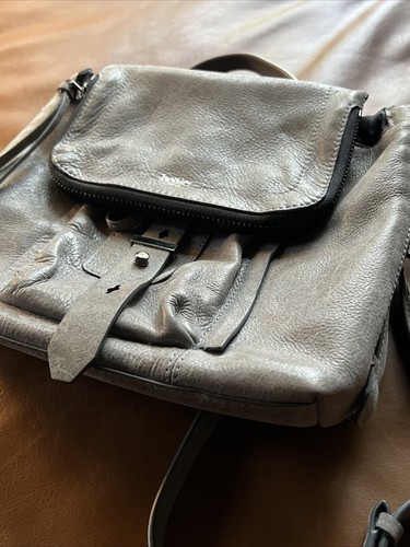 BOTKIER Warren Convertible Women's Leather Backpack Gray