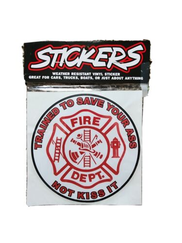 Firefighter Vinyl Decal Sticker Fire Dept First Responder Tr