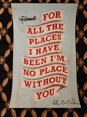 Andrew McMahon Signed Cecilia & The Satellite Lithograph Jack's Mannequin SoCo