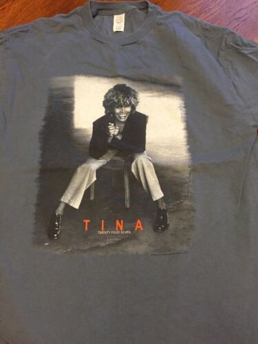 Tina Turner- TINA Twenty Four Seven Tour 2000 T-shirt Size Tina Turner- TINA Twenty Four Seven Tour 2000 T-shirt Size