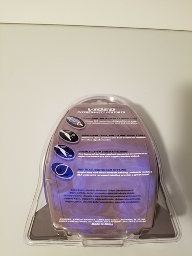 Stinger SVX20 Video Interconnect RCA Cable 1-Channel Double Shielded 20 ft NEW