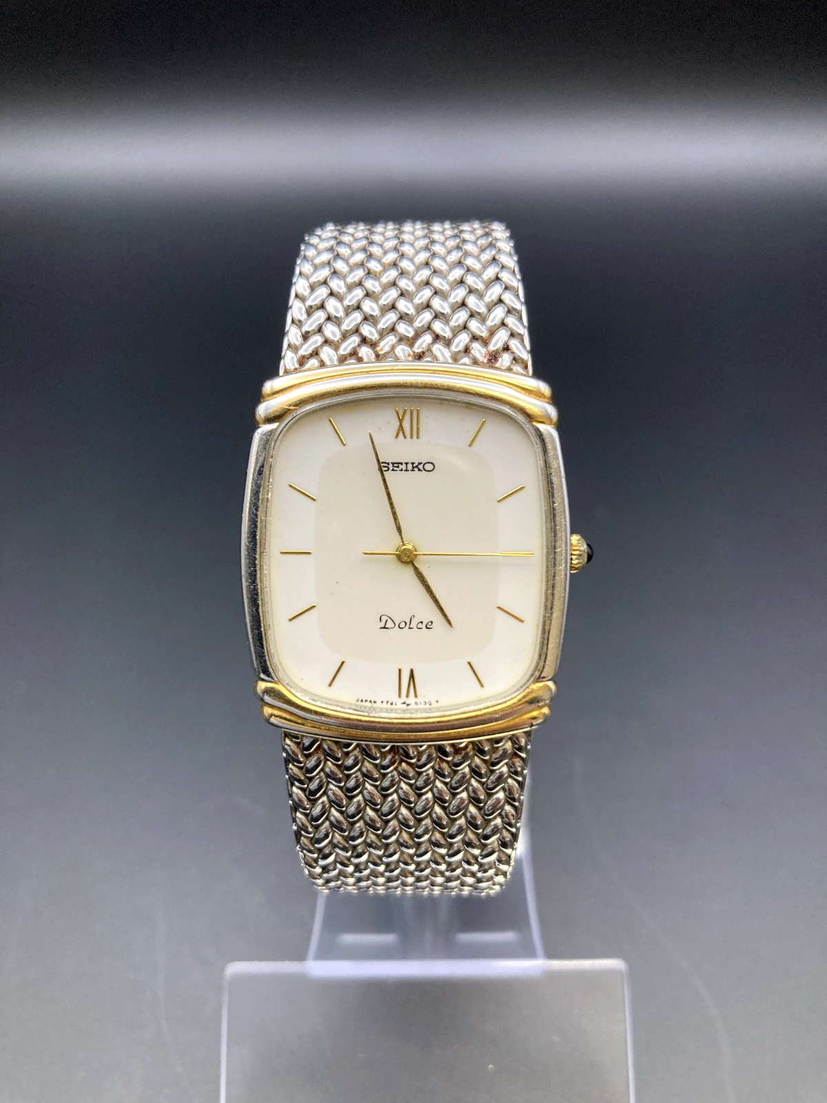✨稼働品ヴィンテージ✨SEIKO　DOLCE✨メンズ腕時計　7741-5060 42363830-