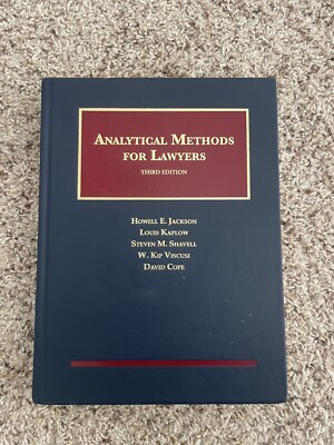 Analytical Methods For Lawyers 