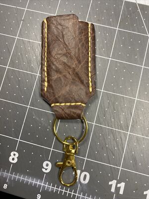 For Bic Lighters, Full Grain Leather Keychain Case Holder  Hand Made In The USA
