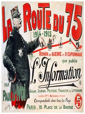 5831.La route du 75 L'Information Poster.French Home room interior design art
