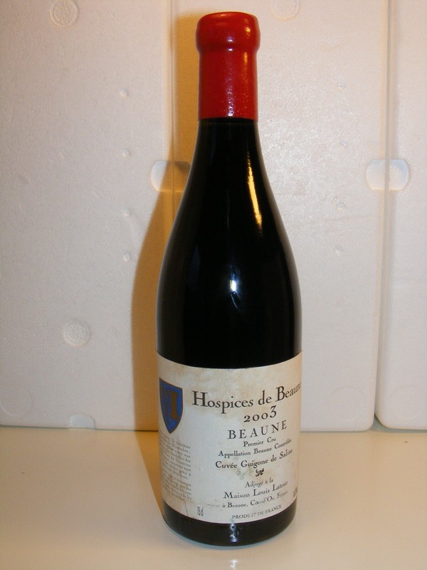 Beaune 1er Cru CuvÃE Guigone De Salins 2003 Hospices De Beaune