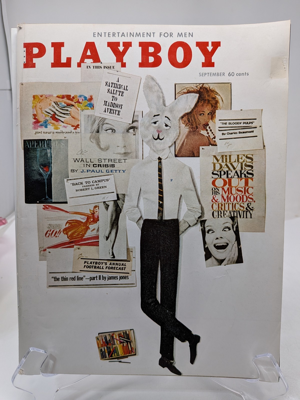 Playboy Magazine September 1962 🔥 PM Mickey Winters 🔥 Miles Davis 🔥 B