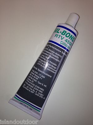 Sil-Bond Pool Pump Clear RTV adhesive sealant leak stop High temp outdoor pipe