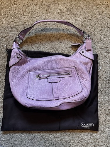 Vintage Coach Shoulder bag Cute Light Pink Leather #13159