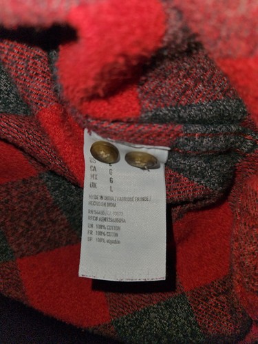 American Eagle Outfitters Flannel Shirt Women's Large Slim Fit