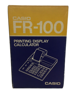CASIO FR 100 Desktop Calculator LED Display Printable 80 s RETRO Box eBay