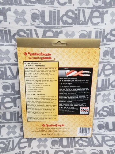 Old School Rockford Fosgate White Wolf RCA Cables 9ft 10in