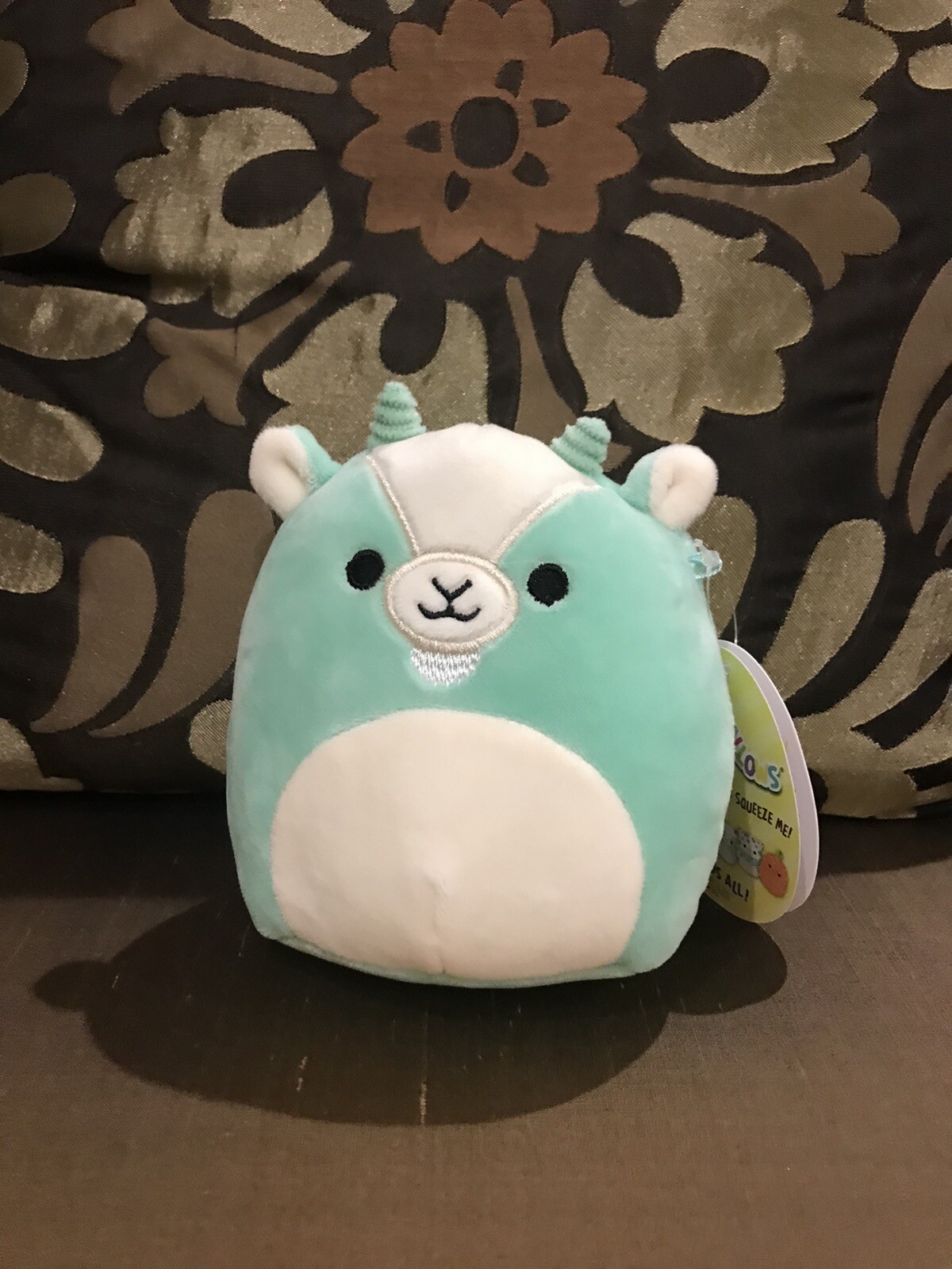 NWT HTF Squishmallows PALMER the Teal Blue Goat 4.5' SPRING Easter 2021 Cute $10.99 | Grelly