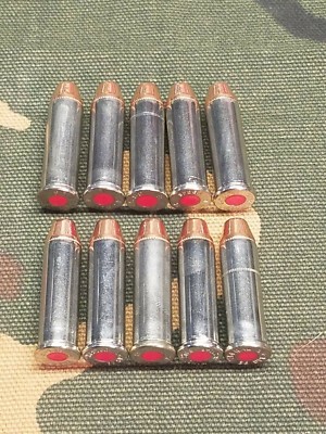 38 SPECIAL SNAP CAPS  SET OF 10, NICKEL+RED, REAL 125gr WEIGHT!!!