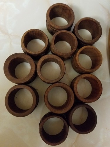 VINTAGE WOODEN 24 PC  DISH SET