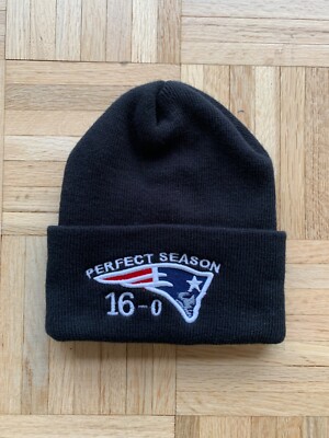 New England Patriots 2007 Undefeated Season Beanie Winter Knit Hat Stocking Cap 