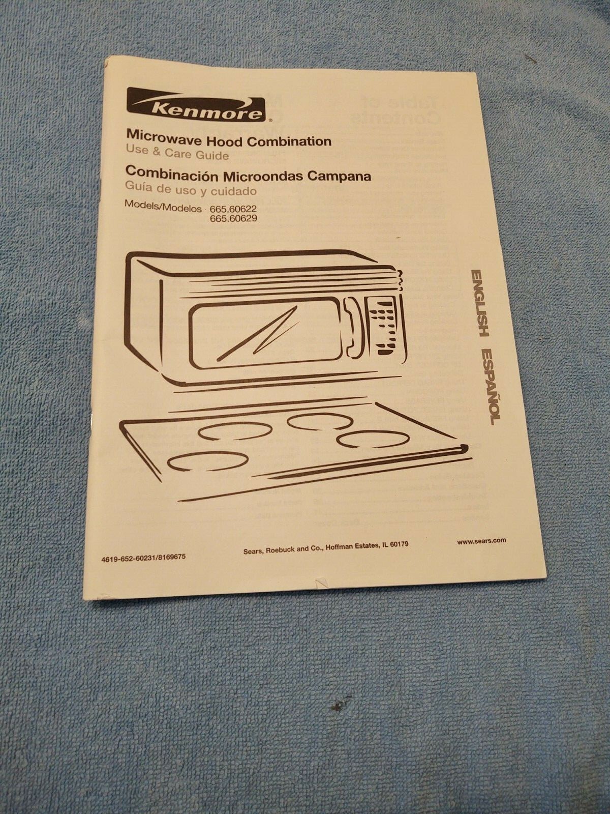Kenmore Microwave Hood Combination Use & Care Guide