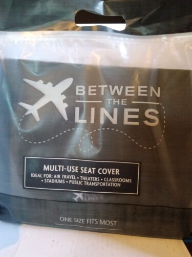 Airline Seat Cover Between the Lines Black Seat Cover New 