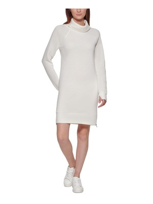 

MNY MARC NEW YORK PERFORMANCE Женский белый свитшот с коротким рукавом и коротким платьем