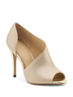 

Женские кожаные туфли-лодочки без шнуровки BOTKIER с золотыми подкладками Adelia Peep Toe Stiletto 9,5 м, Золотой, BF0351