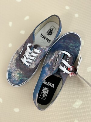 VANS X MOMA CLAUDE MONET'S WATER LILIES AUTHENTIC Sneaker - Sz 9.5 US