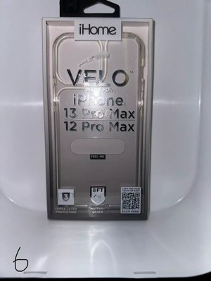 iHome Velo Impact Case for iPhone14 plus/14 pro 13 Pro Max 12 Pro Max Clear...