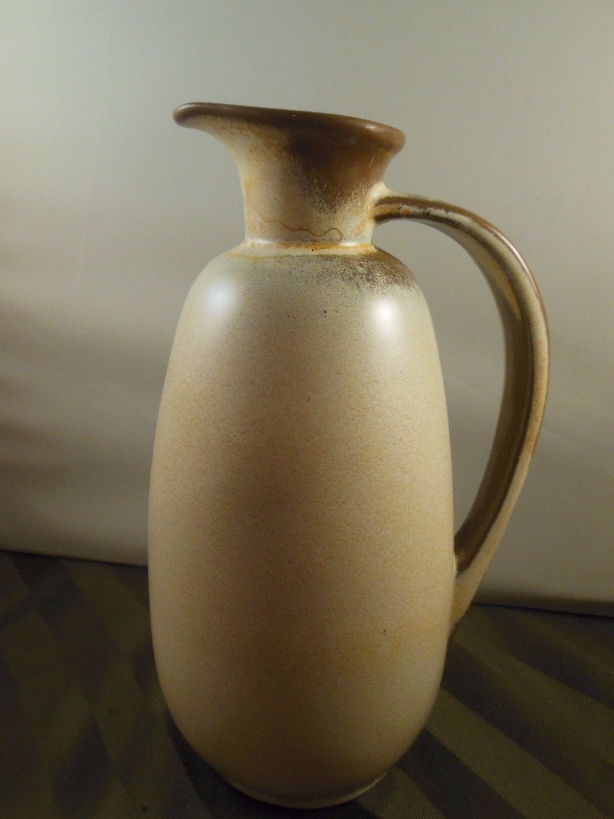 VINTAGE FRANKOMA POTTERY PITCHER JUG PRAIRIE Brown #835 8