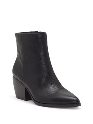 

ENZO ANGIOLINI Женские черные кожаные ботильоны Mabbin с миндалевидным носком на блочном каблуке 8,5 м, Черный, EN-MABBIN